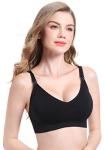 Suekaphin 5-Pack Wireless Nursing Bras, V Neck