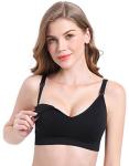 Suekaphin 5-Pack Wireless Nursing Bras, V Neck
