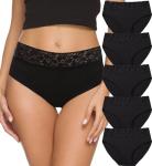 Soft Cotton Bikini Hipster Panties 5-Pack