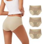 INNERSY Women's Seamless No Show Hipster Panties 3-Pack