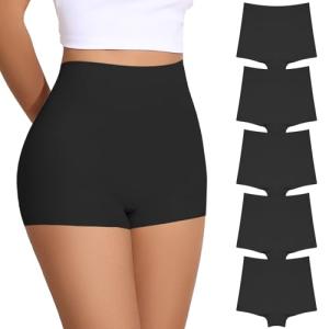 FallSweet Women's Seamless No Show Boy Shorts Pack