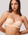 Halobliss Strapless Balconette Bra for Small Breasts