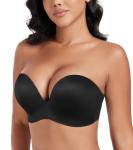 Strapless Push-Up Bra with Invisible Wing Shape