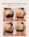 Halobliss Strapless Balconette Bra for Small Breasts