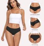 Coskefy Women's Cotton Hipster Panties 6 Pack