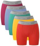 Bamboo Cool Women's Boy Shorts, 5-Pack Panties