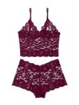 Lilosy Floral Lace Cami and Shorts Set