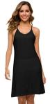 Bamboo Slip Night Dress for Women - Black
