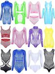 12-Piece Women's Fishnet Lace Babydoll Set