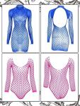12-Piece Women's Fishnet Lace Babydoll Set