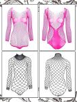 12-Piece Women's Fishnet Lace Babydoll Set
