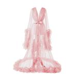Pink Tulle Bathrobe for Wedding and Photoshoots