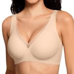LetsJoli Deep V Mesh Wireless Push-Up Bra