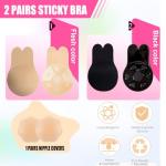 Invisible Sticky Push-Up Bra with Nipple Covers