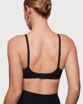 INLYRIC Women's Inbarely Plus Balconette Bra - Lightly Padded Underwire Sexy Tshirt Demi Bras Supportive Black 36C