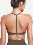 YEOREO Women's Strappy Padded Sports Bra