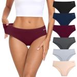 Coskefy Women's Soft Cotton Low Rise Briefs
