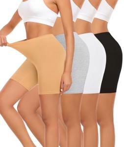 Okimay 4 Pack Cotton Boyshorts for Women