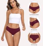 Coskefy Women's Soft Cotton Low Rise Briefs
