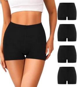 High Waisted Cotton Boy Shorts Multipack, Size XL