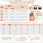 heekpek Women's Bras Comfort Non Wired Support Seamless V Neck Soft Bra Everyday Tshirt Bra Petal Shaped Edge Push Up Wireless Bralettes, Skin, L