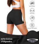 High Waisted Cotton Boy Shorts Multipack, Size XL