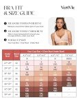 Vertvie Bras for Women Non Wired Deep V Seamless Wireless Push Up Bra Comfort Plunge T Shirt Soft Support Full Coverage Everyday Bralettes(Jacquard Nude,Large)
