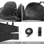 FallSweet Add Two Cups Lace Push Up Bra Ultra Padded Wireless Support Brassiere (Black, 32B)