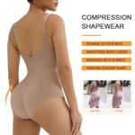 SHAPERX Women's Seamless Tummy Control Bodysuit