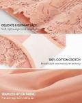 MIOTAN Women's Lace High Waisted Cheeky Panties 4 Pack