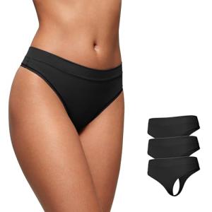 Soft High Rise Thongs for Women - 3 Pack