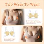 Sticky Bra Inserts for D Cup - Beige