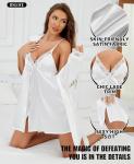 Satin Cami and Robe Sleepwear Set for Women