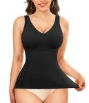 LODAY Women's V Neck Tummy Control Tank Top