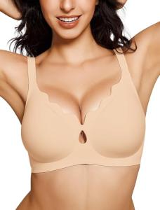 Wireless Push-Up Bra with Seamless Full Coverage