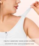 Front Zip Wireless Comfort Bra for Women