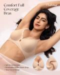 Wireless Push-Up Bra with Seamless Full Coverage
