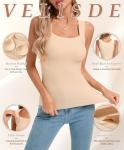 VELISDE Women's U Neck Shapewear Tank Top