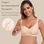 Vinfact 3 Pack Wireless Nursing Bras for Comfort
