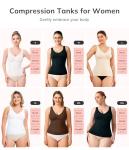 LODAY Women's V Neck Tummy Control Tank Top