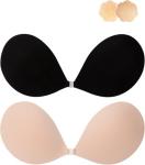 Sticky Strapless Silicone Bra, Backless Push-Up