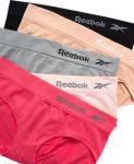 Reebok Women's 5-Pack Stretch Hipster Panties