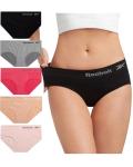Reebok Women's 5-Pack Stretch Hipster Panties