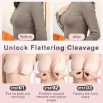 Sticky Push-Up Strapless Bra with Nipple Covers