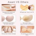 Sticky Push-Up Strapless Bra with Nipple Covers