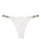 Victoria's Secret Lace Thong in Coconut White