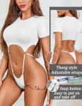 Avidlove Slimming Cut Out Thong Bodysuit