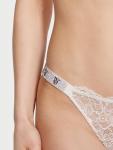 Victoria's Secret Lace Thong in Coconut White