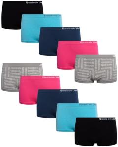 Reebok Girls 10-Pack Soft Seamless Boyshorts
