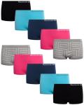 Reebok Girls 10-Pack Soft Seamless Boyshorts
